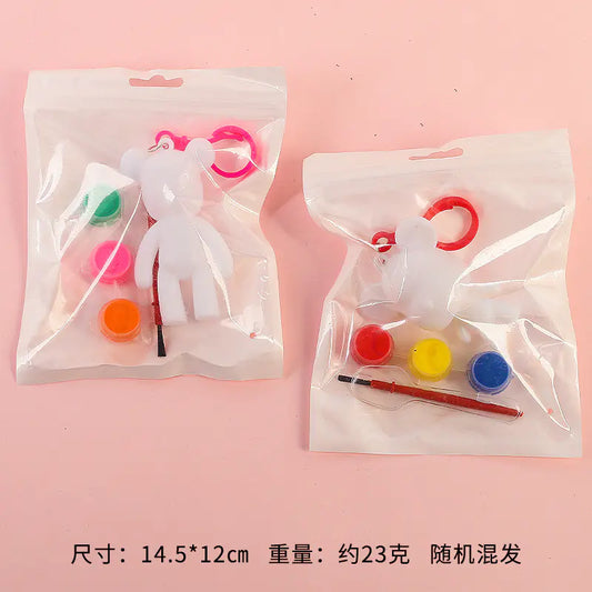 DIY Fluid Art Bear Keychain Craft Kit (Wholesale)