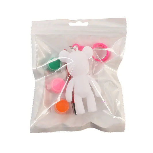 DIY Fluid Art Bear Keychain Craft Kit (Wholesale)